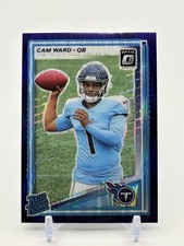 CAM WARD RC: 2025 Donruss Optic Football -Purple Shock #293 -Titans