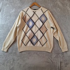 Marcello Sweater Mens XL Beige Pullover Crew ...