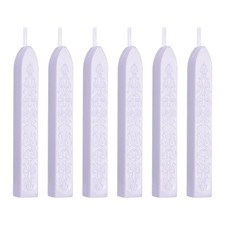 6 Pcs Wax Sticks with Wicks, Sealing Wax Sticks Sealer, Light Purple
