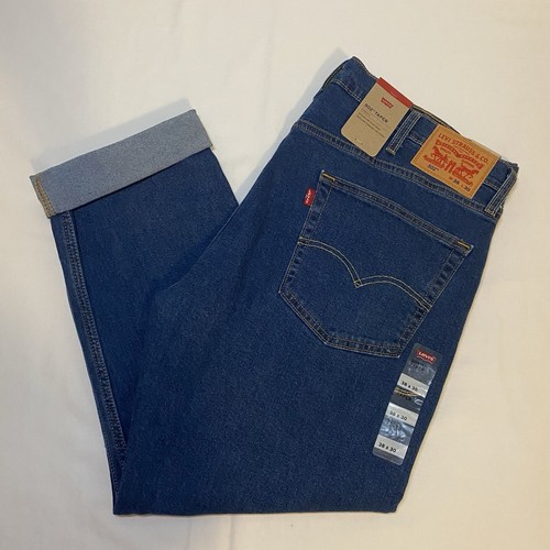 Levi’s Herren 502 Taper Performance Stretch Jeans Gr. 38x30 Blau Denim Neu