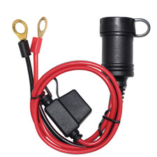 3FT Car Female Cigarette Lighter Plug Socket to Eyelet Terminals 12V Extension C