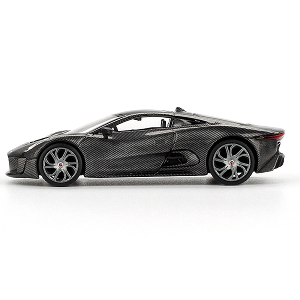 MINI GT JAGUAR C-X75 TEST CAR 1/64 DIECAST MODEL CAR BLACK