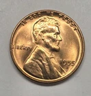 1955-S S/S/S Lincoln Wheat Penny Rpm, triple Die Obverse Uncirculated.
