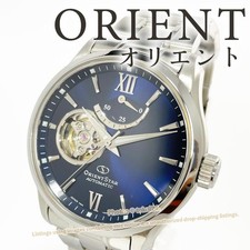 Orient Star Automatic Watch Blue Open Heart From Japan