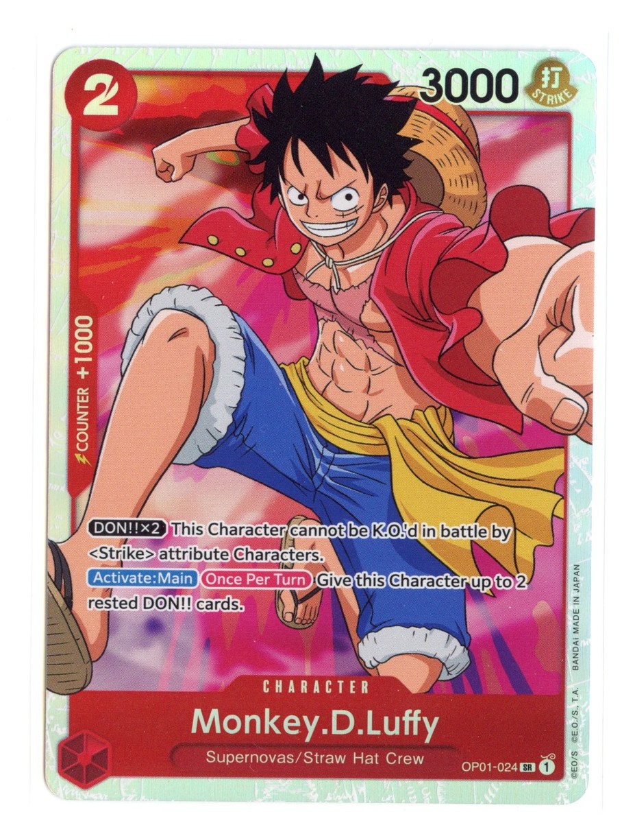 Monkey.D.Luffy (024) OP01-024 SR Foil One Piece Romance Dawn LP | eBay