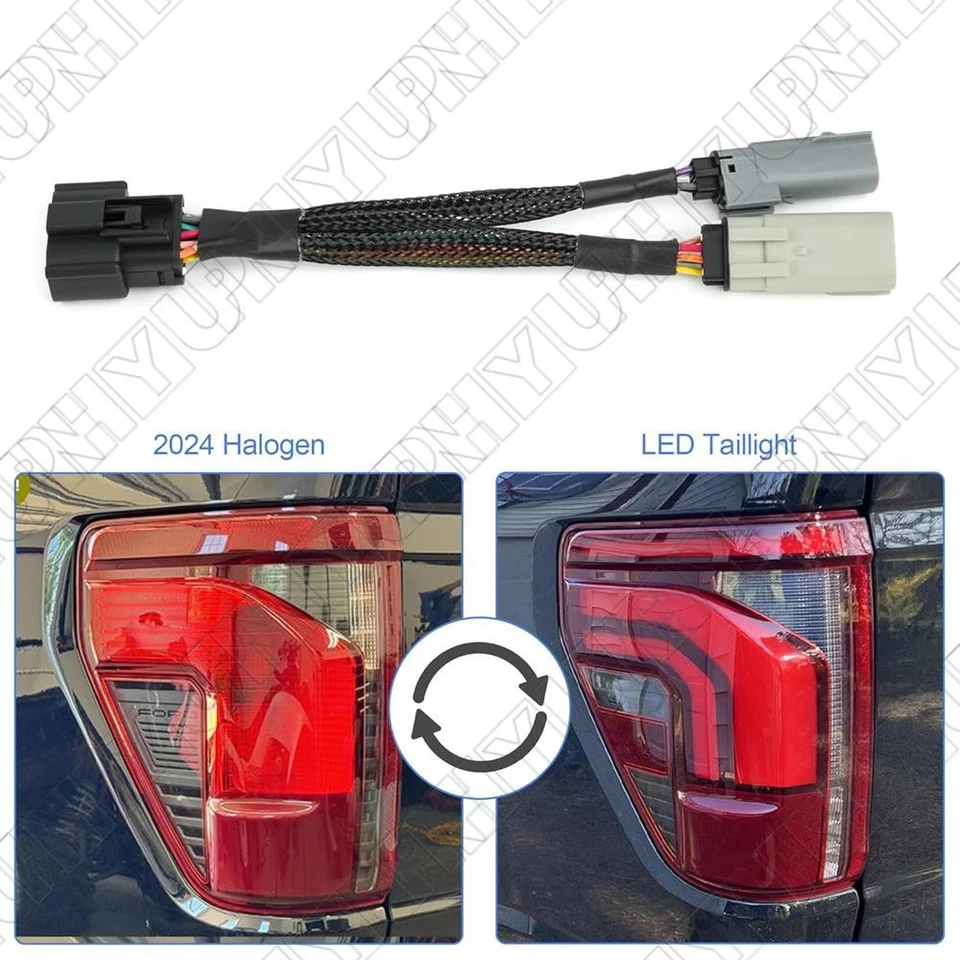 Pair Halogen LED Taillight Upgrade Harness RL3Z13405C For Ford F-150 2024-2025 - Image 3 of 4