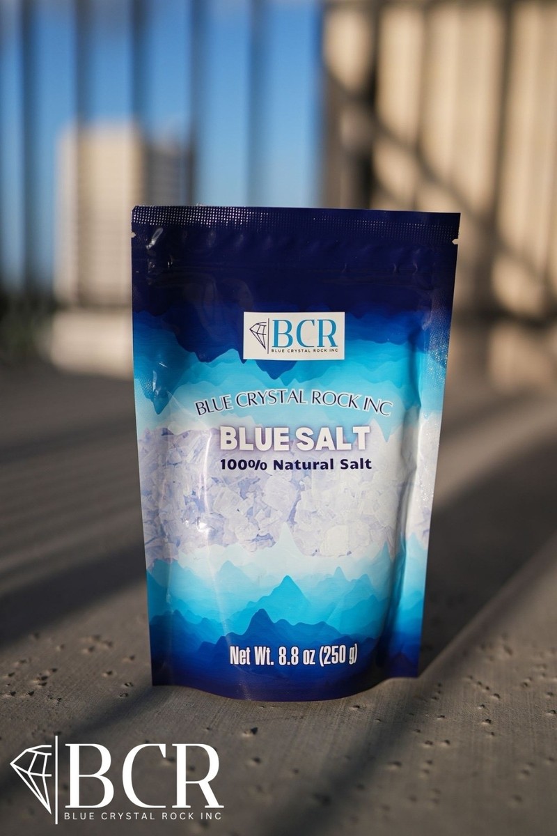 BLUE SALT 100% Ancient Blue Salt , Rare Mineral blue Crystal Rock Salt