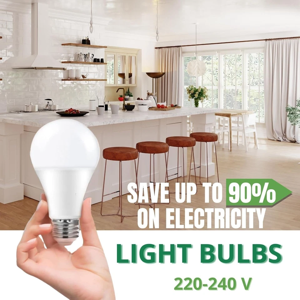 BRATEK 10 Lampadine Led E27 Lampadina da 15W Lampade Luce Fredda Naturale Calda - Immagine 2 di 4