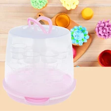 24 Cupcake Carrier Cake Carrier Holder Portable 3 Tier Cupcake Transporter Box