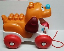 HOT Mega Bloks First Builders Pull-Along Puppy, Toy only.