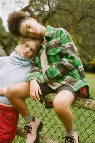 Urban Outfitters Charlie Cuadros Botón a Presión-Abajo Camisa Chaqueta Mujer  Talla M | eBay