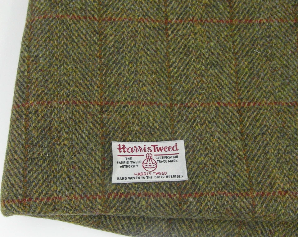 Harris Tweed Stoff & Etiketten 100 % Wolle Handwerksmaterial - verschiedene Größen Code. Nov24
