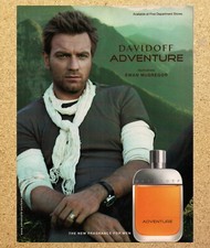 Davidoff Adventure Fragrance Ewan Mcgregor -Magazine Print Ads Ephemera Art 2008