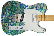 Guitar Skin Axe Wrap Re-skin Vinyl Decal DIY '68 BLUE PETUNIA SPECIAL GS 204