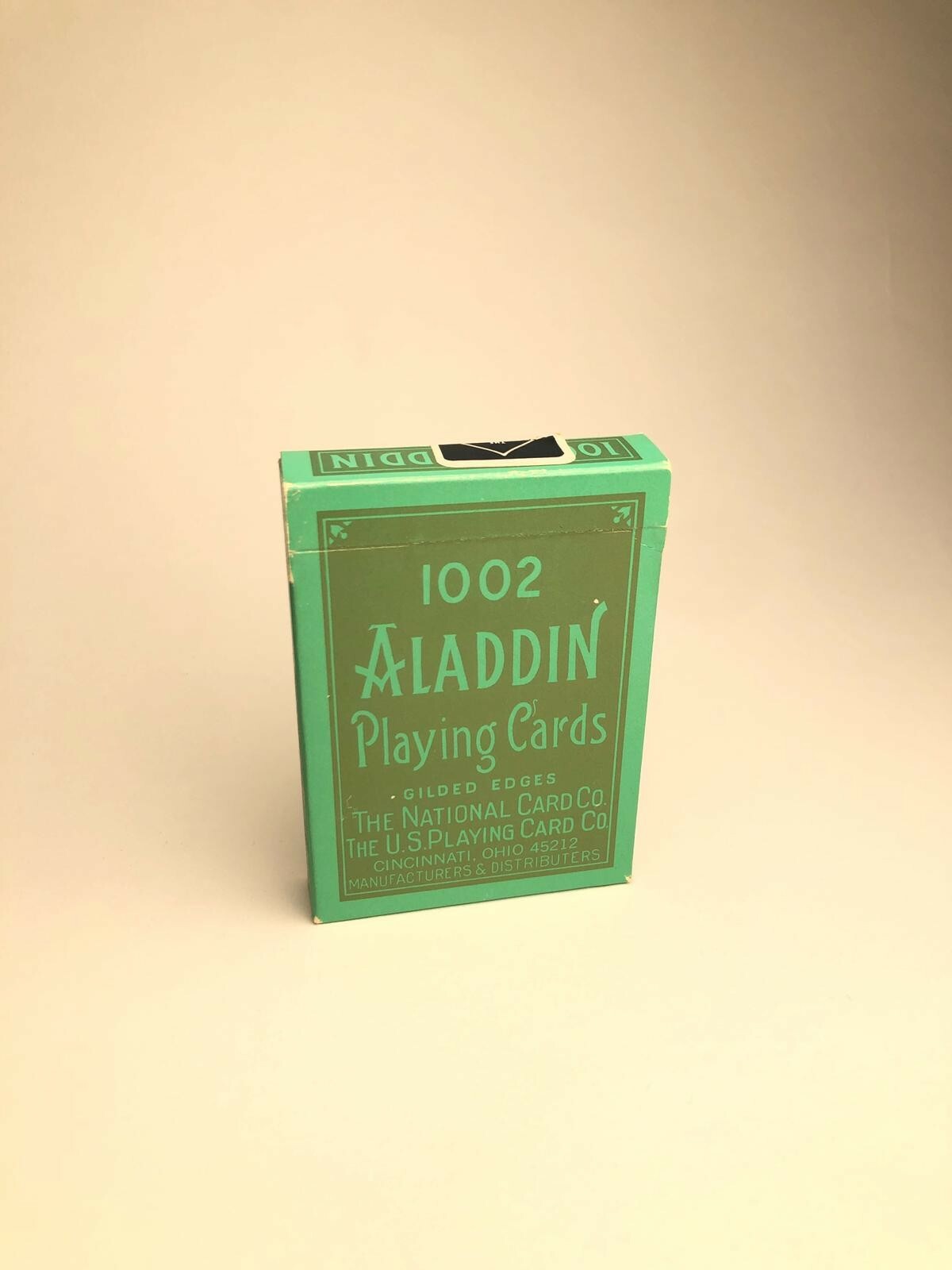 Aladdin 1002 Playing Cards Gold Edges Blue 1987 Blue Seal Long Flap RARE (NEW)