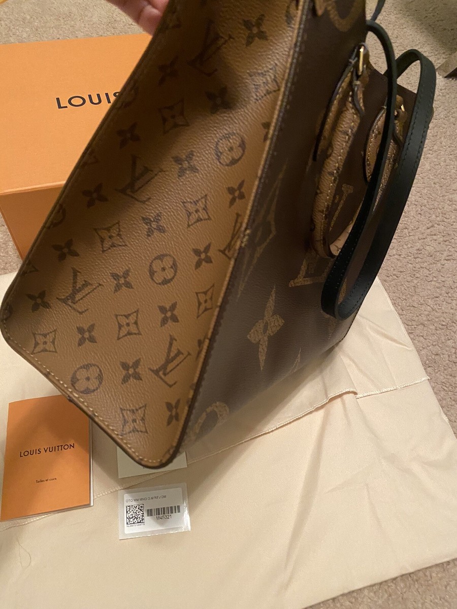 Louis Vuitton OnTheGo Shoulder Bag MM Brown Canvas for sale online