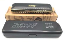East top Chromatic Harmonica 16 Hole 64 Tone Key of C - NEW OLD STOCK NIB