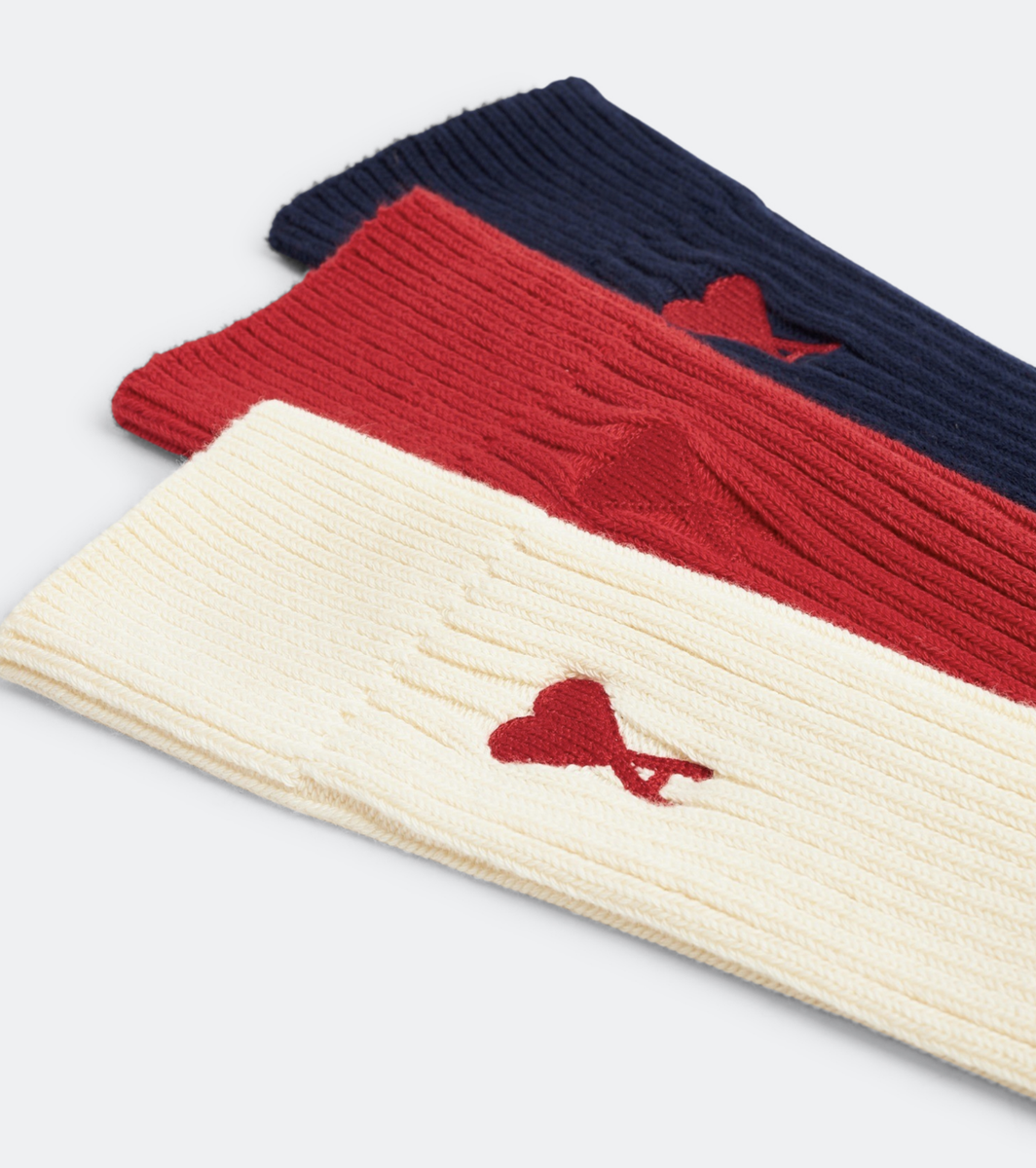 AMI PARIS 3-ER PACK SOCKEN THREE PACK GIFT-SET AMI DE COEUR AMI PARIS 3-ER PACK SOCKEN THREE PACK GIFT-SET AMI DE COEUR