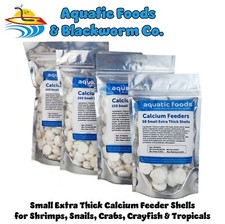 Calcium Feeder Shells, Small Extra Thick for Shrimp, Snails, Crabs, Tropicals