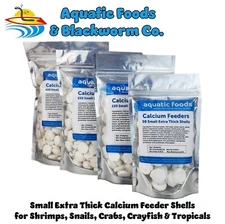 Calcium Feeder Shells, Small Extra Thick for Shrimp, Snails, Crabs, Tropicals