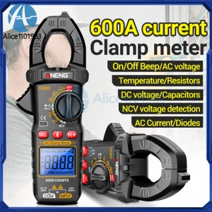 ANENG Testeur numérique multimètre AC DC Volt Ohm Amp de la plage de serrage automatique 600A