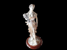 Marcello Giorgio Italien Figur M&auml;dchen Frau Fr&uuml;hling?  ca. 21 cm Silber&uuml;berzug