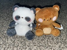 Panda And Brown Bear Keychain