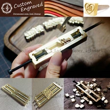 Custom Leather Stamp Alphabet Letters Set Brass Iron Letters Leather Stamp