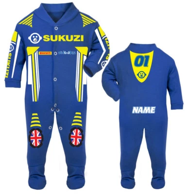 2017 Sukuzi Baby Biker Race Sleep Suit