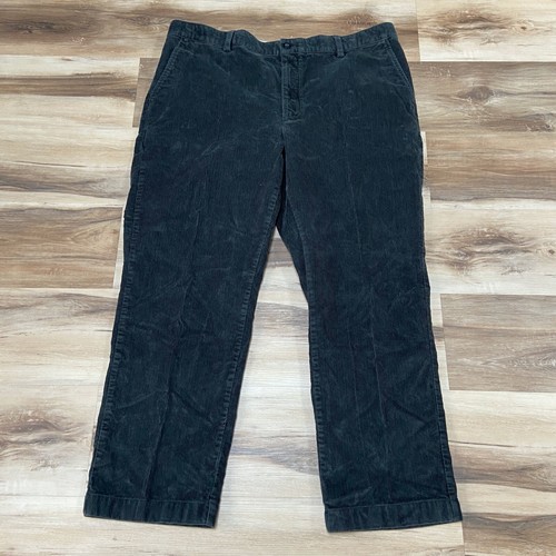 LL Bean Mens Corduroy Pants Blue Size 