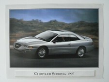 CHRYSLER Sebring 1997 dealer sheet brochure - English - Canada