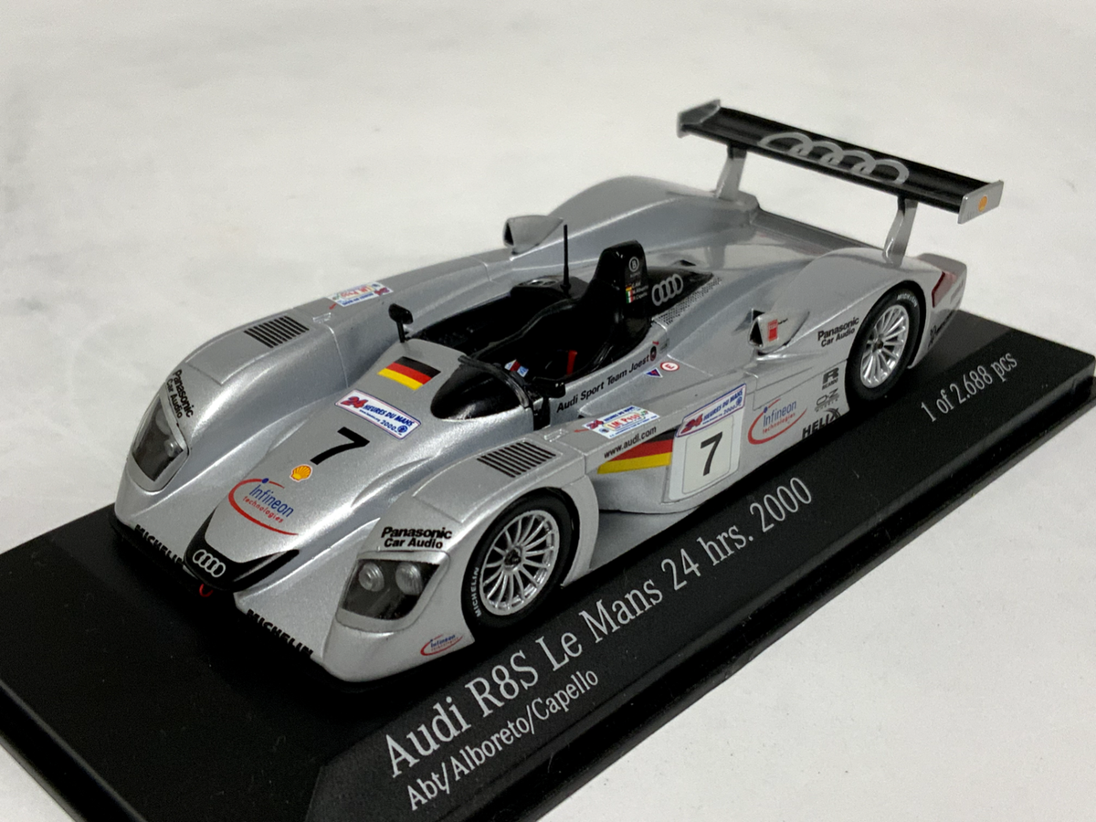 1/43 Minichamps Audi R8 Team Joest 3rd place 2000 24 H of LeMans
