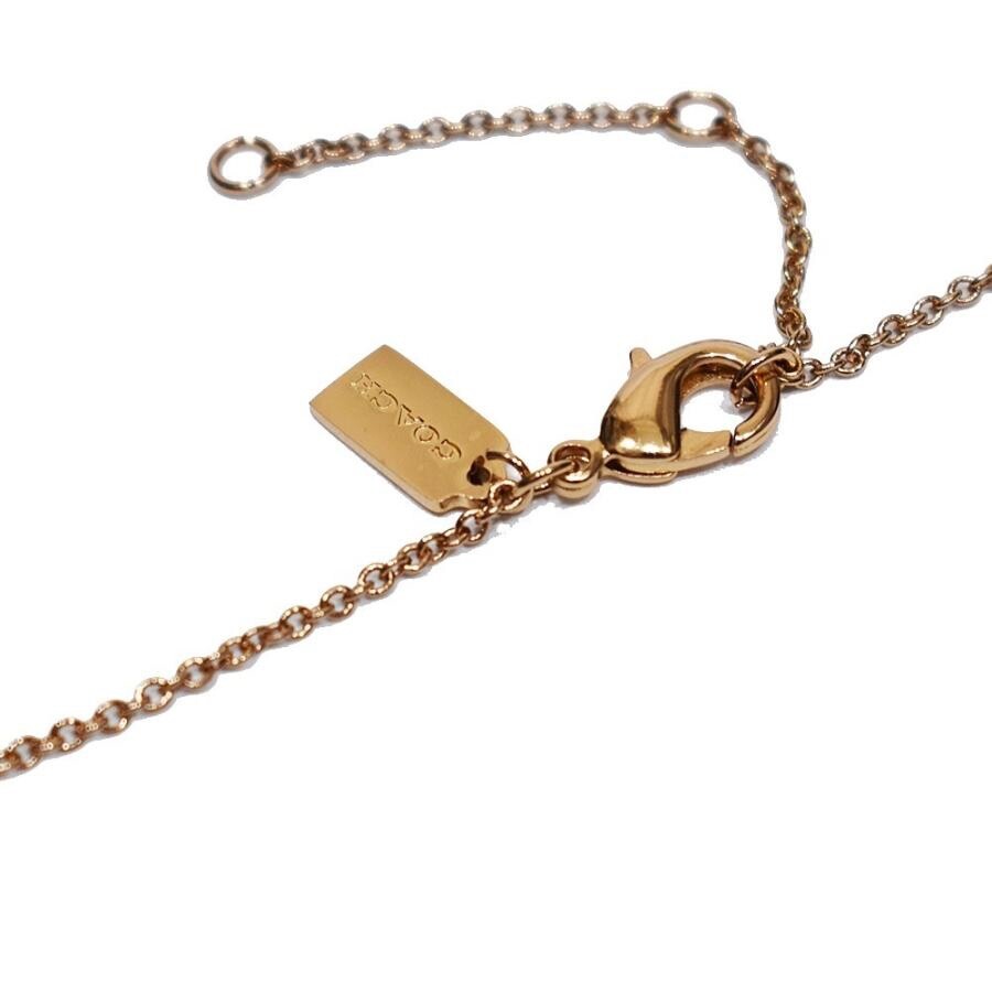 ネックレス・ペンダント COACH Plated Brass Pave Necklace 91433 COACH Pave SIGNATURE C NECKLACE Gold Tone Plated Brass