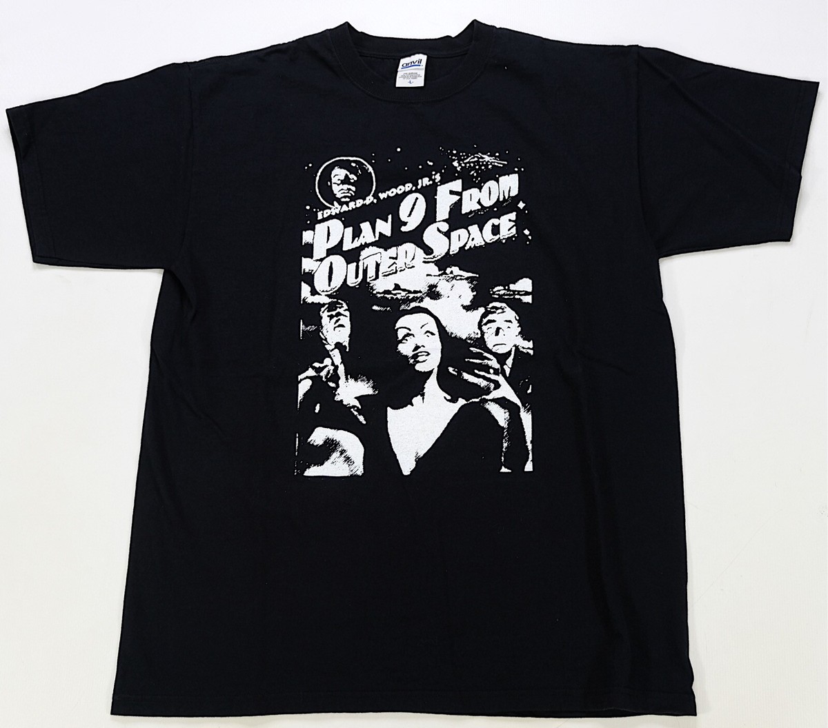 Rare Vintage ANVIL Plan 9 From Outer Space T Shirt 90s 2000s Movie 