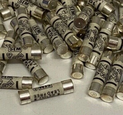 SMJ 10 Amp Household Fuses 10A Domestic Cartridge Fuse Mains Plug 10A BS1362