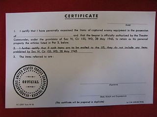 WW2 CARTA DA CATTURA ESERCITO AMERICANO VUOTA / CERTIFICATO DOCUMENTO ottime condizioni senza riserva