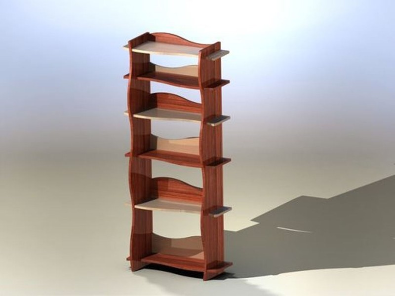 PLANS TO BUILD Your Own Wave Bookshelf or Bookcase - NO MATERIALS PROVIDED