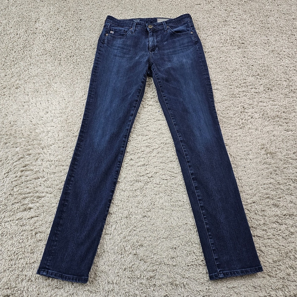 Adriano Goldschmied Jeans Womens 27 Cigarette Leg Low Rise Dark Prima 360  27x30
