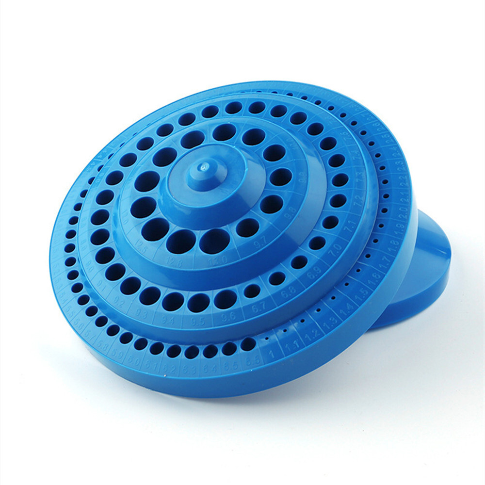 100 Hole Drill Bit Storage Holder Collet Tool Box Rack Organizer Stand