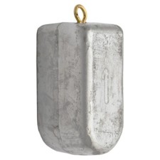 1 lb  Rock Cod Sinker with brass eye, 6 pack w/ expedited free shipping!