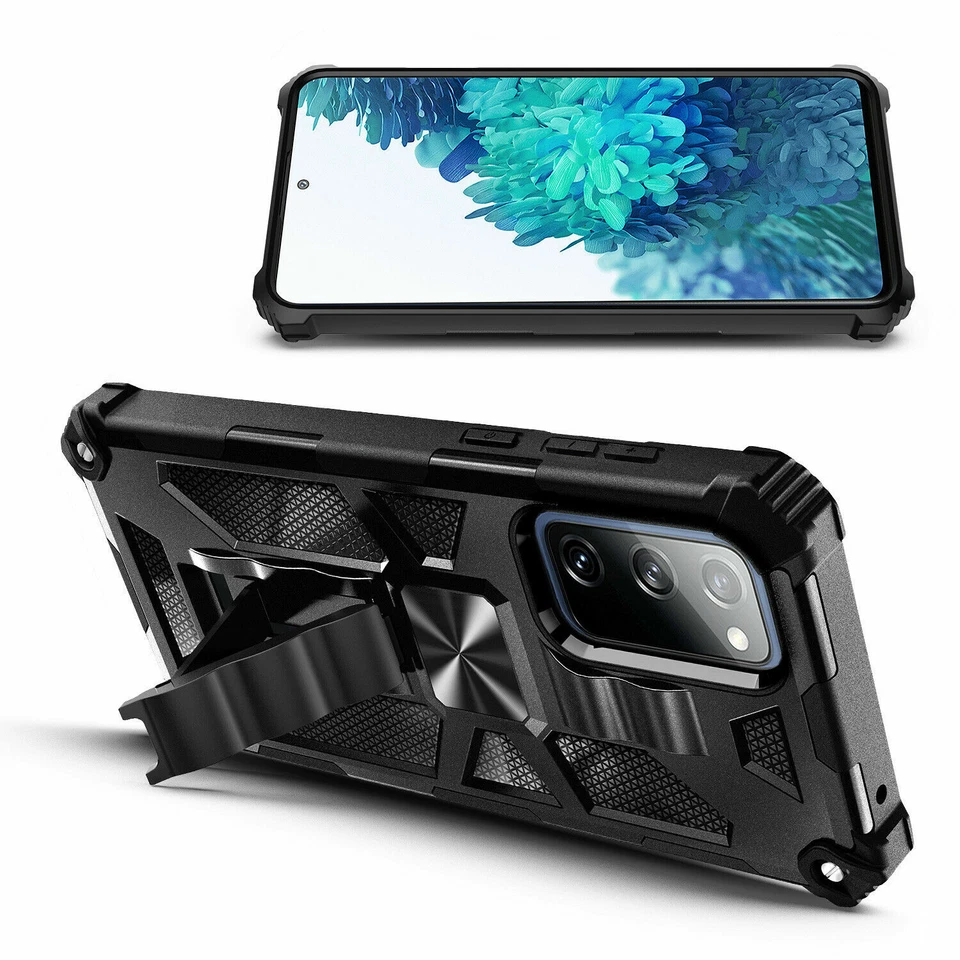 For OnePlus Nord N200 5G Case Shockproof Stand  Rugged Cover + Tempered Glass - Image 3 of 4