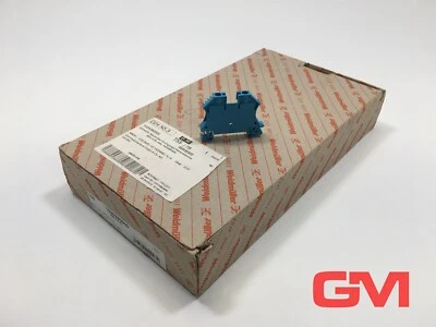VPE 100 x Weidmüller Durchgangs-Reihenklemme 1020280000 splice terminal WDU 6 BL - Bild 1 von 4
