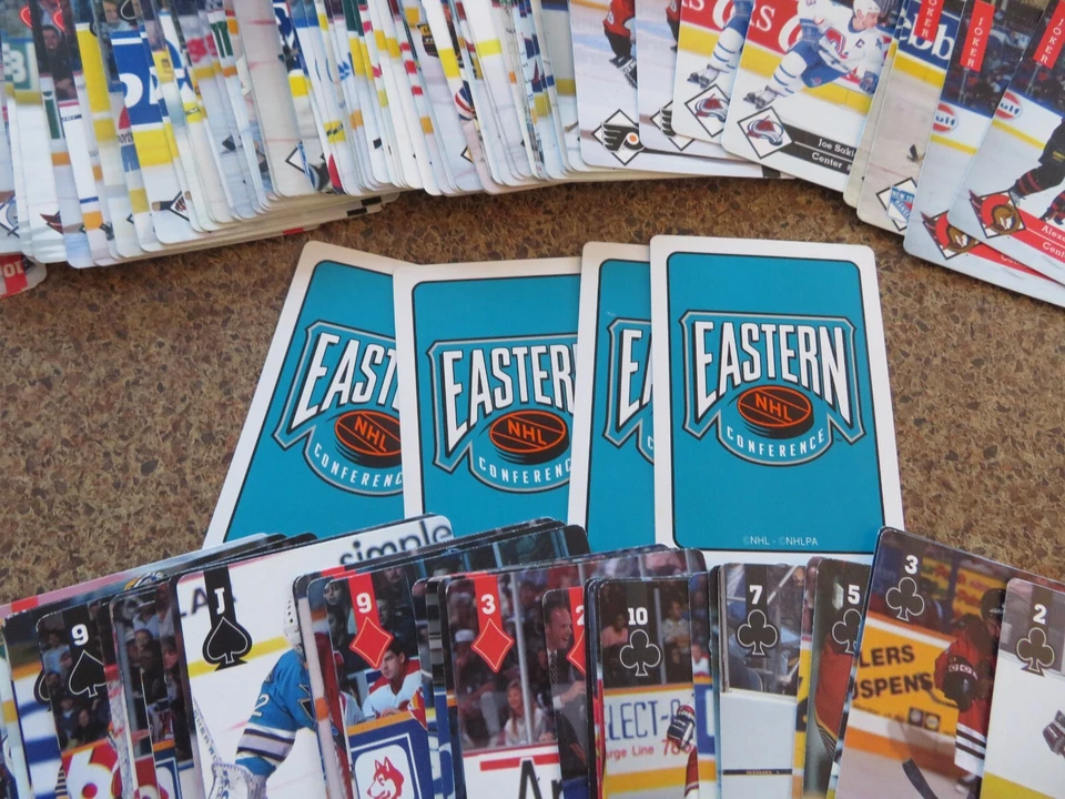 1995-96 Hoyle Eastern Western Conference Playing Cards U pick will combine ship - Image 4 of 4