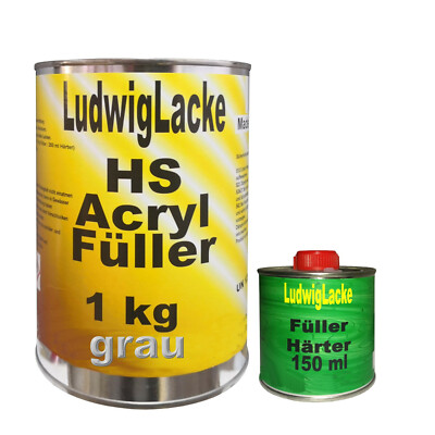 Acrylfüller 1,15 kg grau Grundierung für Auto Rostschutz