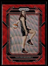 2023 PRIZM WNBA RUBY WAVE ROOKIE 145 Taylor Mikesell - Atlanta Dream
