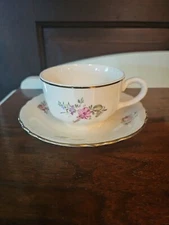 Home Laughlin Pricilla Cup And Saucer Set Of 8