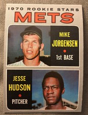 1970 Topps Mets Rookie Stars Mike Jorgensen Jesse Hudson #348 High-Grade