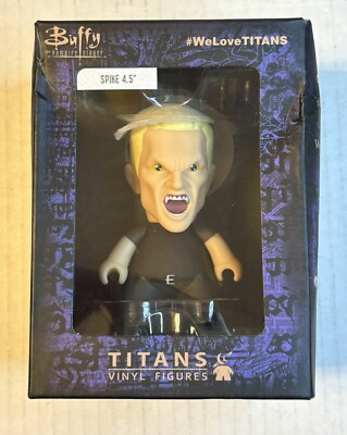 Buffy The Vampire Slayer Vinyl Titans Spike 4.5'' Figure Nerd Block Excl Box Wear