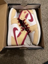 Jordan 1 mid curry cardinal brand new size 3y Ps