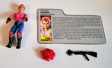 VTG. 1986 G.I.Joe Hasbro Zarana (Zartan's Sister) action figure with accessories